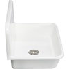 image:imageGourmetier GKTA302119 Arcticstone 30 in Solid Surface Farmhouse Kitchen Sink with Backsplash Matte White