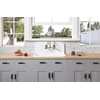 image:imageGourmetier GKTA302119 Arcticstone 30 in Solid Surface Farmhouse Kitchen Sink with Backsplash Matte White