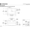 image:imageGourmetier GKTA302119 Arcticstone 30 in Solid Surface Farmhouse Kitchen Sink with Backsplash Matte White