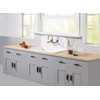 image:imageGourmetier GKTA302119 Arcticstone 30 in Solid Surface Farmhouse Kitchen Sink with Backsplash Matte White