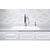 image:imageGourmetier GT33229D2 Petra Galley 33Inch Cast Iron Double Bowl DropIn Kitchen Sink 2Hole WhiteWhite