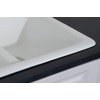 image:imageGourmetier GT33229D4 Petra Galley 33Inch Cast Iron Double Bowl DropIn Kitchen Sink 4Hole White