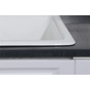 image:imageGourmetier GT33229D5 Petra Galley 33Inch Cast Iron Double Bowl DropIn Kitchen Sink 5Hole White