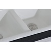 image:imageGourmetier GT33229D5 Petra Galley 33Inch Cast Iron Double Bowl DropIn Kitchen Sink 5Hole White