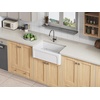 image:imageGourmetier KGPF311910EBC 30 Fireclay Farmhouse Kitchen Sink Matte WhiteGlossy White