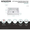 image:imageGourmetier KGPF311910EBC 30 Fireclay Farmhouse Kitchen Sink Matte WhiteGlossy White