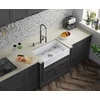 image:imageGourmetier KGPF311910EBC 30 Fireclay Farmhouse Kitchen Sink Matte WhiteGlossy White