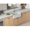 image:imageGourmetier KGPF311910EBC 30 Fireclay Farmhouse Kitchen Sink Matte WhiteGlossy White