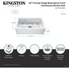 image:imageGourmetier KGPF311910EBC 30 Fireclay Farmhouse Kitchen Sink Matte WhiteMatte White