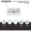 image:imageGourmetier KGPF331810KBC 33 Fireclay Farmhouse Kitchen Sink Matte BlackMatte White