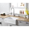 image:imageKingston Brass GKFA301810BC Arctic Stone Solid Surface White Apron Front Farmhouse Single Bowl Kitchen Sink 30 L X 18 W X 9916 D Matte WhiteMatte White