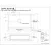 image:imageKingston Brass GKFA301810BC Arctic Stone Solid Surface White Apron Front Farmhouse Single Bowl Kitchen Sink 30 L X 18 W X 9916 D Matte WhiteMatte White