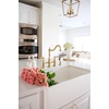 image:imageKingston Brass GKFA301810BC Arctic Stone Solid Surface White Apron Front Farmhouse Single Bowl Kitchen Sink 30 L X 18 W X 9916 D Matte WhiteMatte White