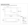 image:imageKingston Brass GKFA301810BC Arctic Stone Solid Surface White Apron Front Farmhouse Single Bowl Kitchen Sink 30 L X 18 W X 9916 D Matte WhiteMatte White