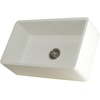 image:imageKingston Brass GKFA301810BC Arctic Stone Solid Surface White Apron Front Farmhouse Single Bowl Kitchen Sink 30 L X 18 W X 9916 D Matte WhiteMatte White