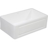 image:imageKingston Brass GKFA301810BC Arctic Stone Solid Surface White Apron Front Farmhouse Single Bowl Kitchen Sink 30 L X 18 W X 9916 D Matte WhiteMatte White
