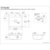 image:imageKingston Brass GT252292 Towne 25 Cast Iron SelfRimming Single Bowl DropIn Kitchen Sink 2Hole White