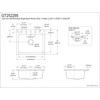 image:imageKingston Brass GT252295 Towne 25 Cast Iron SelfRimming Single Bowl DropIn Kitchen Sink 5Hole White
