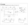 image:imageKingston Brass GT332292 Towne 33 Cast Iron SelfRimming Single Bowl DropIn Kitchen Sink 2Hole White