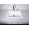 image:imageKingston Brass GT332292 Towne 33 Cast Iron SelfRimming Single Bowl DropIn Kitchen Sink 2Hole White