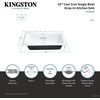 image:imageKingston Brass GT332295 Towne 33 Cast Iron SelfRimming Single Bowl DropIn Kitchen Sink 5Hole White