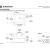 image:imageKingston Brass Gourmetier GKTA242119 Arcticstone 24 in Solid Surface Farmhouse Kitchen Sink with Backsplash Matte WhiteMatte White