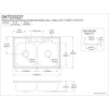 image:imageKingston Brass Gourmetier GKTD33227 Self Rimming Stainless Steel Double Bowl Kitchen Sink 33InchLength by 22InchWidth by 7InchHeight Brushed Stainless SteelStainless Steel