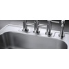 image:imageKingston Brass Gourmetier GKTD33227 Self Rimming Stainless Steel Double Bowl Kitchen Sink 33InchLength by 22InchWidth by 7InchHeight Brushed Stainless SteelStainless Steel