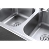 image:imageKingston Brass Gourmetier GKTD33228 Studio SelfRimming Double Bowl Kitchen Sink 33Inch L x 22Inch W x 8Inch H Brushed Stainless SteelGKTD33228