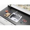 image:imageKingston Brass Gourmetier GKTS2522 22 Gauge 4 Holes SelfRimming Single Basin Stainless Steel Kitchen Sink Brushed Stainless SteelBrushed