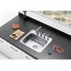 image:imageKingston Brass Gourmetier GKTS25228 Studio Self Rimming Single Bowl Sink 25Inch L  22Inch W  8Inch H Brushed Stainless SteelGKTS25228