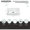 image:imageKingston Brass Gourmetier KGKFA361810BC 36Inch x 18Inch Single Bowl ApronFront Farmhouse Kitchen Sink with Drain Matte WhiteBrushedMatte White