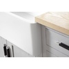 image:imageKingston Brass Gourmetier KGKFA361810BC 36Inch x 18Inch Single Bowl ApronFront Farmhouse Kitchen Sink with Drain Matte WhiteBrushedMatte White