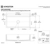 image:imageKingston Brass Gourmetier KGKFA361810BC 36Inch x 18Inch Single Bowl ApronFront Farmhouse Kitchen Sink with Drain Matte WhiteBrushedMatte White