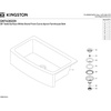 image:imageKingston Brass Gourmetier KGKFA361810BC 36Inch x 18Inch Single Bowl ApronFront Farmhouse Kitchen Sink with Drain Matte WhiteBrushedMatte White