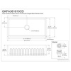 image:imageKingston Brass Gourmetier KGKFA361810BC 36Inch x 18Inch Single Bowl ApronFront Farmhouse Kitchen Sink with Drain Matte WhiteBrushedMatte White