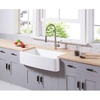 image:imageKingston Brass Gourmetier KGKFA361810BC 36Inch x 18Inch Single Bowl ApronFront Farmhouse Kitchen Sink with Drain Matte WhiteBrushedMatte White
