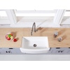image:imageKingston Brass Gourmetier KGKFA361810BC 36Inch x 18Inch Single Bowl ApronFront Farmhouse Kitchen Sink with Drain Matte WhiteBrushedMatte White