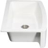 image:imageKingston Brass Gourmetier KGKFA361810BC 36Inch x 18Inch Single Bowl ApronFront Farmhouse Kitchen Sink with Drain Matte WhiteBrushedMatte White