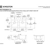 image:imageKingston Brass Petra Galley KGT33229D58 15 Cast Iron SelfRimming Double Bowl Bar Sink with 5Hole Drain and Stainer WhiteBrushed NickelWhiteBrushed Brass