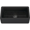 image:imageGourmetier KGPF331810KBC 33 Fireclay Farmhouse Kitchen Sink Matte BlackMatte Black