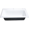 image:imageKingston Brass GT332292 Towne 33 Cast Iron SelfRimming Single Bowl DropIn Kitchen Sink 2Hole White