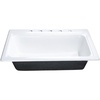 image:imageKingston Brass GT332295 Towne 33 Cast Iron SelfRimming Single Bowl DropIn Kitchen Sink 5Hole White