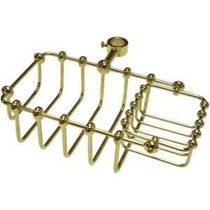 image:imageKingston Brass CC2145 7Inch Riser Mount Soap Basket for Clawfoot Tubs Oil Rubbed BronzePolished Brass
