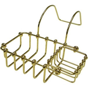 image:imageKingston Brass CC2175 Vintage 7Inch X 4Inch Swivel Soap and Sponge Holder 914Inch Oil Rubbed BronzePolished Brass