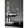 image:imageGourmetier GSY7708ACLSP American Classic SingleHandle Kitchen Faucet with Brass Sprayer Brushed NickelBrushed Nickel