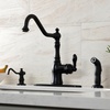 image:imageGourmetier GSY7708ACLSP American Classic SingleHandle Kitchen Faucet with Brass Sprayer Brushed NickelMatte Black