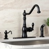 image:imageGourmetier GSY7708ACLSP American Classic SingleHandle Kitchen Faucet with Brass Sprayer Brushed NickelMatte Black