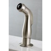 image:imageGourmetier LS8710DLSP Concord SingleHandle Kitchen Faucet with Side Sprayer Matte BlackBrushed Nickel
