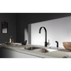 image:imageGourmetier LS8710DLSP Concord SingleHandle Kitchen Faucet with Side Sprayer Matte BlackMatte BlackPolished Chrome